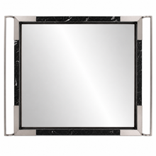 Load image into Gallery viewer, Art Deco Black Marble Mirrored Tray
