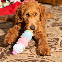 Load image into Gallery viewer, 3-Scoop Ice Cream Cone Dog Toy
