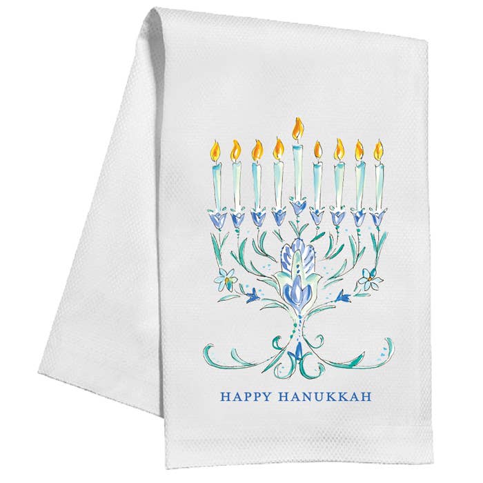 Happy Hanukkah Kitchen Towel