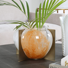 Load image into Gallery viewer, Amber Swirl Vase
