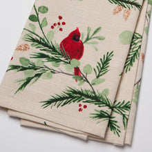 Load image into Gallery viewer, Forest Birds Christmas Dish Towel
