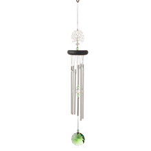Load image into Gallery viewer, Tree of Life Wind Chime w/ Green Crystal
