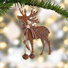 Load image into Gallery viewer, Rustic Metal Deer Ornament
