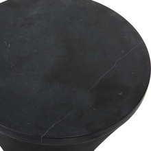 Load image into Gallery viewer, Hourglass Matte Black Drink Table
