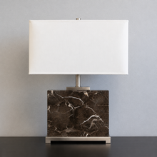Load image into Gallery viewer, Brown Vein Marble Table Lamp
