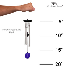 Load image into Gallery viewer, Agate Wind Chime - Purple Agate
