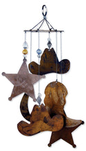Load image into Gallery viewer, Cowboy Garden Wind Chime
