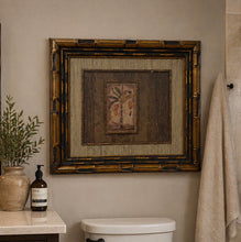 Load image into Gallery viewer, Bamboo Framed Palm Artwork
