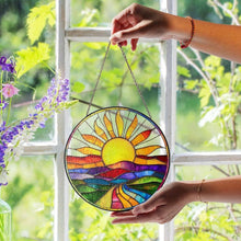 Load image into Gallery viewer, Colorful Sunrise Stained Glass Suncatcher Collection
