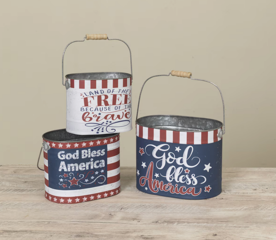 Metal American Bucket Collection
