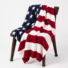 Load image into Gallery viewer, Classic American Flag Throw Blanket

