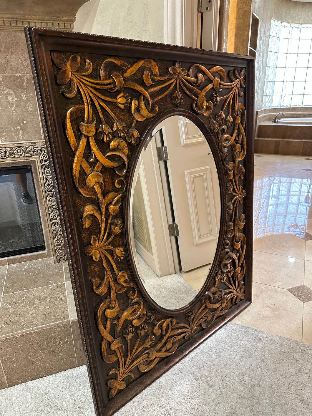Gold/Bronze Design Edged Mirror