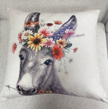 Load image into Gallery viewer, Donkey w/ Flowers Pillow Collection
