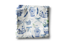 Load image into Gallery viewer, Chinoiserie Blur Floral Kitchen Dish Towel
