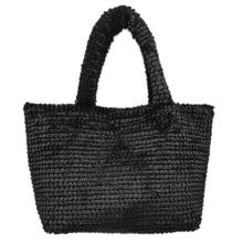 Load image into Gallery viewer, Large Fuzzy Tote Bag-Black
