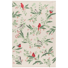 Load image into Gallery viewer, Forest Birds Christmas Dish Towel
