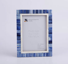 Load image into Gallery viewer, 5”x7” Ocean Bone Inlay Photo Frame
