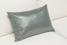 Load image into Gallery viewer, Metallic Blue Sheen Pillow
