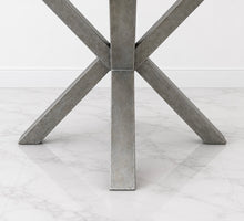 Load image into Gallery viewer, 53" Diameter Faux Stone Fossil Dining Table
