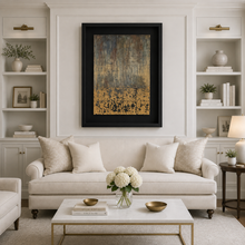 Load image into Gallery viewer, Black &amp; Gold Ombré Wall Art
