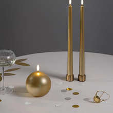 Load image into Gallery viewer, LED Gold Finish Candle Collection
