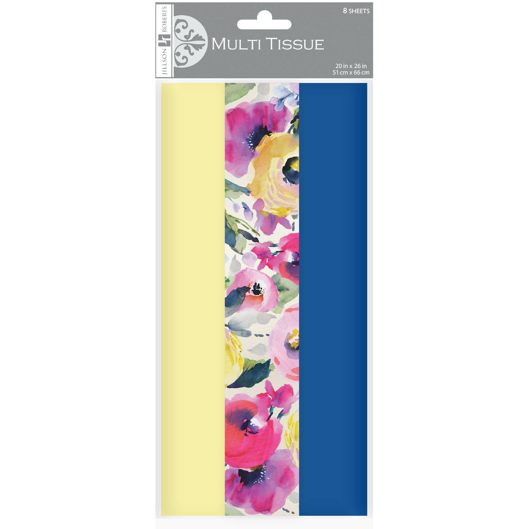 Watercolor Flowers Tissue Paper