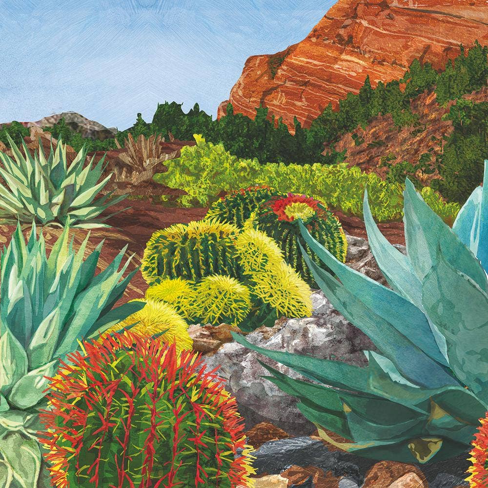 Desert Oasis Cocktail Paper Napkin