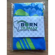 Load image into Gallery viewer, Green Pickleball Microfiber Athletic Towel
