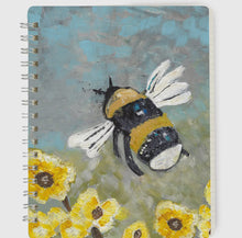 Load image into Gallery viewer, Flying Bee Spiral Notebook
