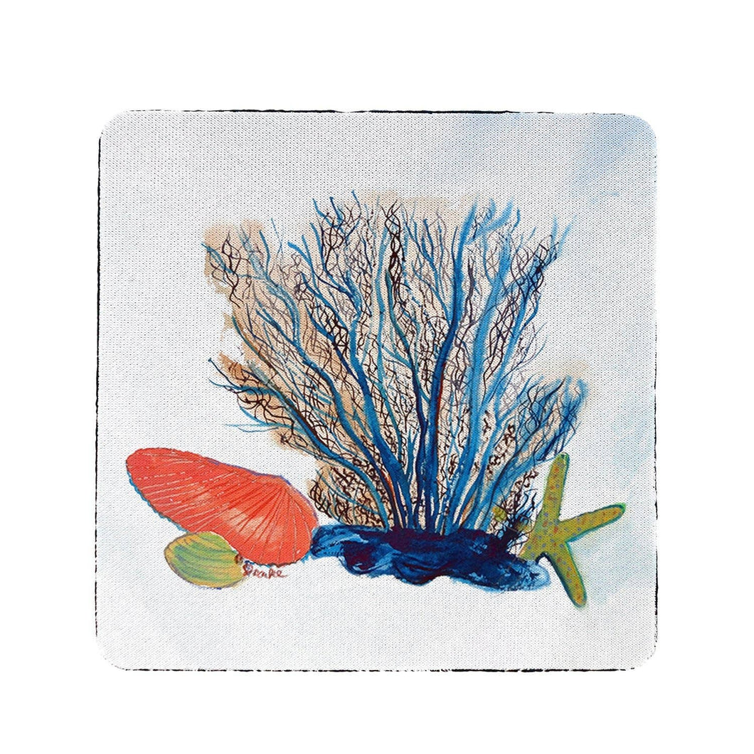 Coral & Shells Coaster S/4