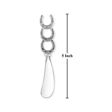 Load image into Gallery viewer, Horseshoe Zinc Cheese Spreader
