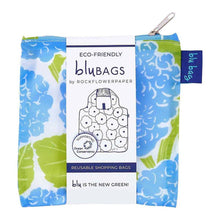 Load image into Gallery viewer, Blue Hydrangeas&#39; Reusable Shopper Tote Bag
