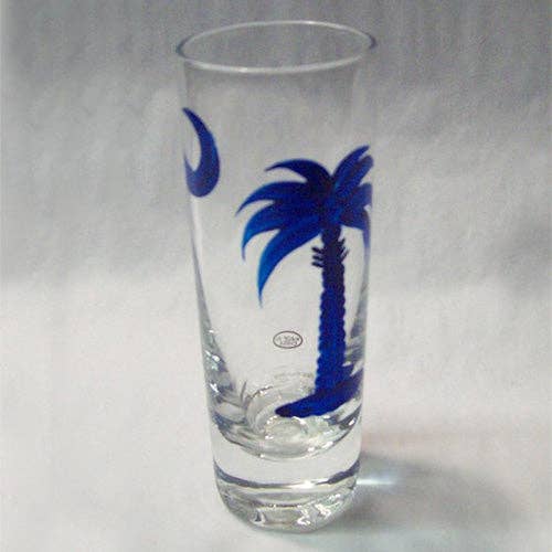 Blue Moon Palm Shot Glass