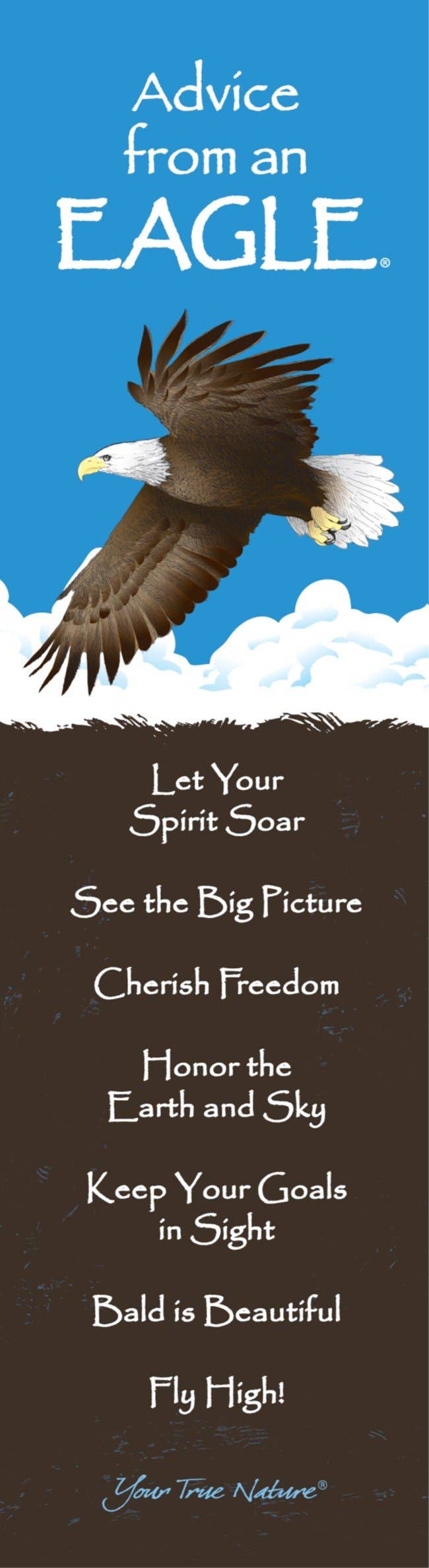 “Advice From An Eagle” Laminated Bookmark
