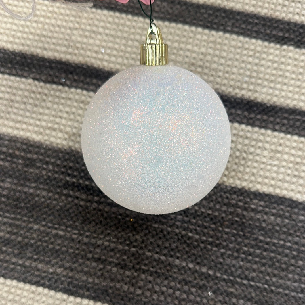 White Iridescent Ornament