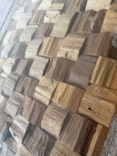 Load image into Gallery viewer, Wood Squares Accent Bench
