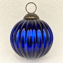 Load image into Gallery viewer, Ribbed Ball Glass Ornament Collection
