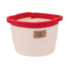 Load image into Gallery viewer, Cream/Red Dog Toy Bucket
