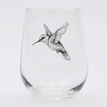 Load image into Gallery viewer, Hummingbird Wine Glass 17 oz
