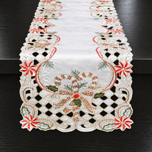 Load image into Gallery viewer, Holly Bow Christmas Table Runner Collection
