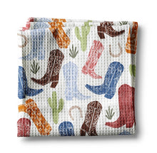 Load image into Gallery viewer, Cowboy Boot Cactus Dish Towel
