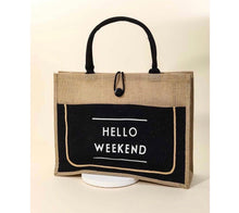 Load image into Gallery viewer, Hello Weekend Tote Bag Collection
