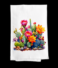 Load image into Gallery viewer, Cactus Flowers Kitchen Dish Towel
