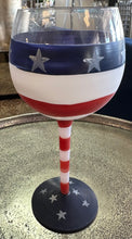 Load image into Gallery viewer, Hand Painted American Wine Glass
