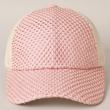Load image into Gallery viewer, Rhinestone Net Meshed Back Baseball Cap
