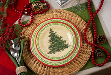 Load image into Gallery viewer, Christmas Tree Bamboo Dinner Plate
