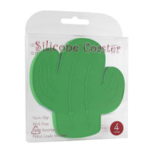 Load image into Gallery viewer, Cactus Silicone Coaster S/4
