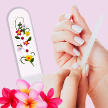 Load image into Gallery viewer, Spring Floral Crystal Nail File
