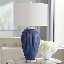 Load image into Gallery viewer, Colbie Navy Table Lamp
