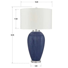 Load image into Gallery viewer, Colbie Navy Table Lamp
